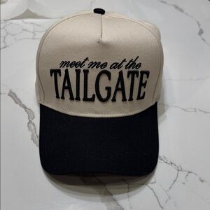 Jadelynn Brooke Black and Cream Tailgate Hat